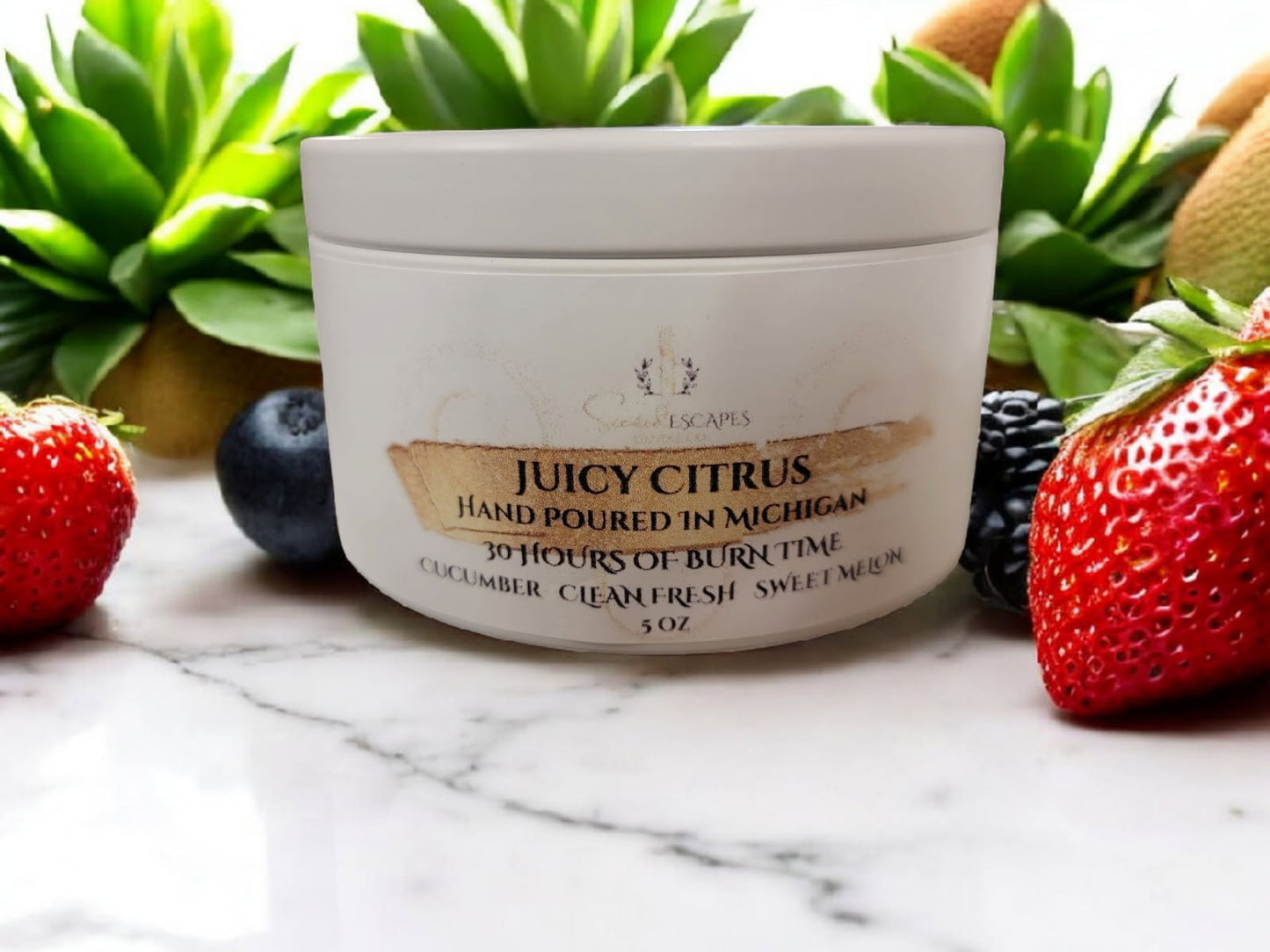Juicy Fruit 5oz Wooden Wick Candle